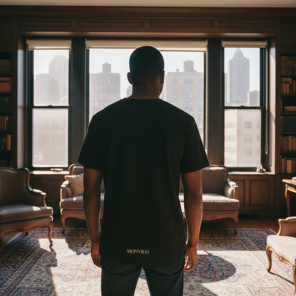 MONVRAI Black Emblem Tee